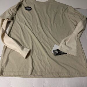 Men's Cream Long Sleeve Shirt Oversized Medium NWT